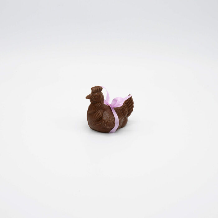 petite poule en chocolat